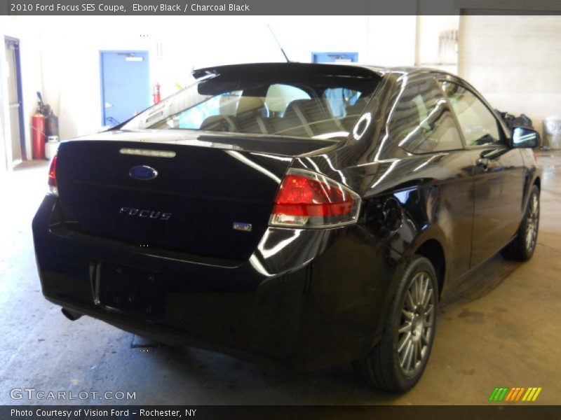 Ebony Black / Charcoal Black 2010 Ford Focus SES Coupe