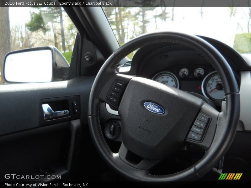 Ebony Black / Charcoal Black 2010 Ford Focus SES Coupe