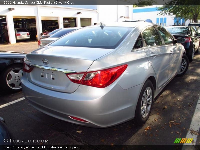 Radiant Silver / Gray 2011 Hyundai Sonata GLS