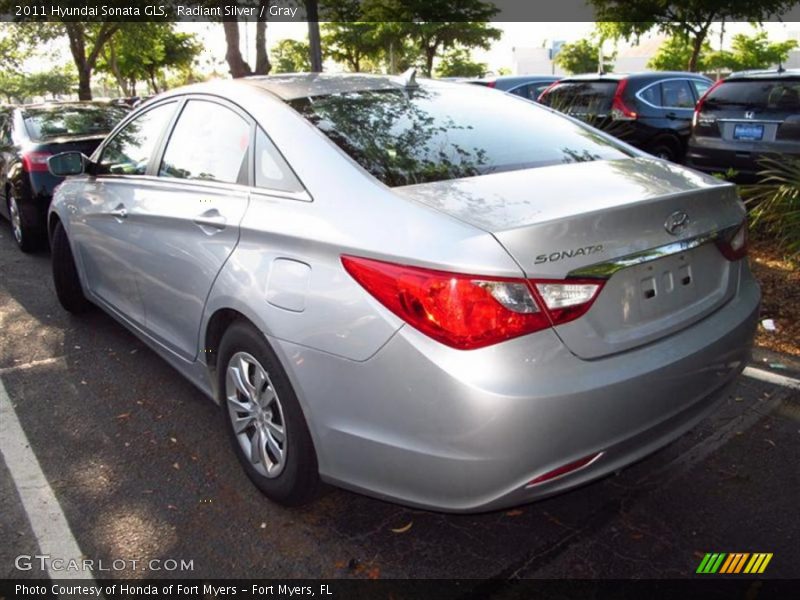 Radiant Silver / Gray 2011 Hyundai Sonata GLS