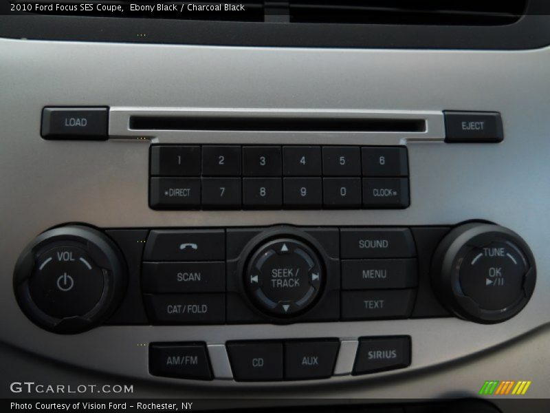 Ebony Black / Charcoal Black 2010 Ford Focus SES Coupe