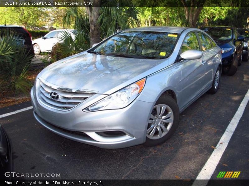 Radiant Silver / Gray 2011 Hyundai Sonata GLS