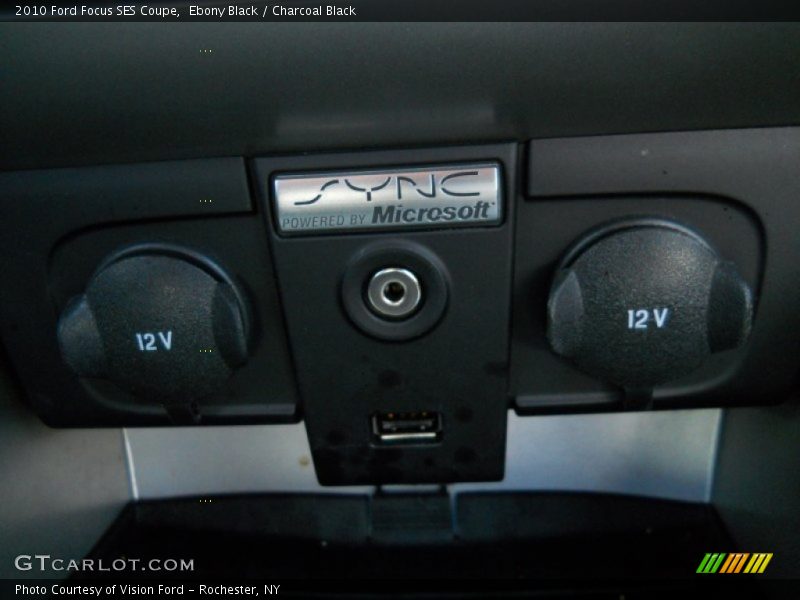 Ebony Black / Charcoal Black 2010 Ford Focus SES Coupe