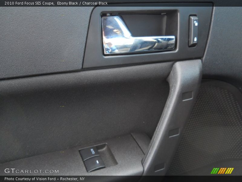 Ebony Black / Charcoal Black 2010 Ford Focus SES Coupe