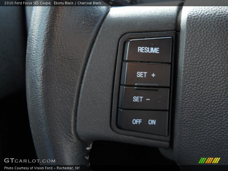 Ebony Black / Charcoal Black 2010 Ford Focus SES Coupe