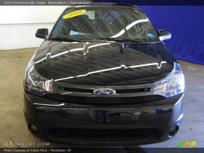Ebony Black / Charcoal Black 2010 Ford Focus SES Coupe