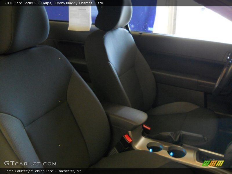 Ebony Black / Charcoal Black 2010 Ford Focus SES Coupe