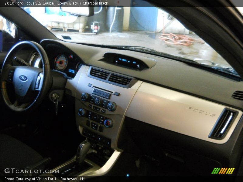 Ebony Black / Charcoal Black 2010 Ford Focus SES Coupe