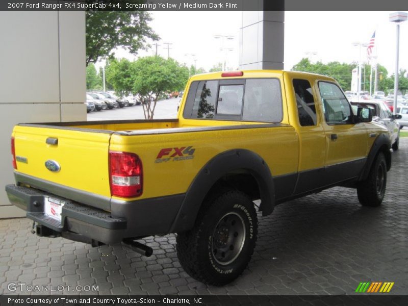 Screaming Yellow / Medium Dark Flint 2007 Ford Ranger FX4 SuperCab 4x4
