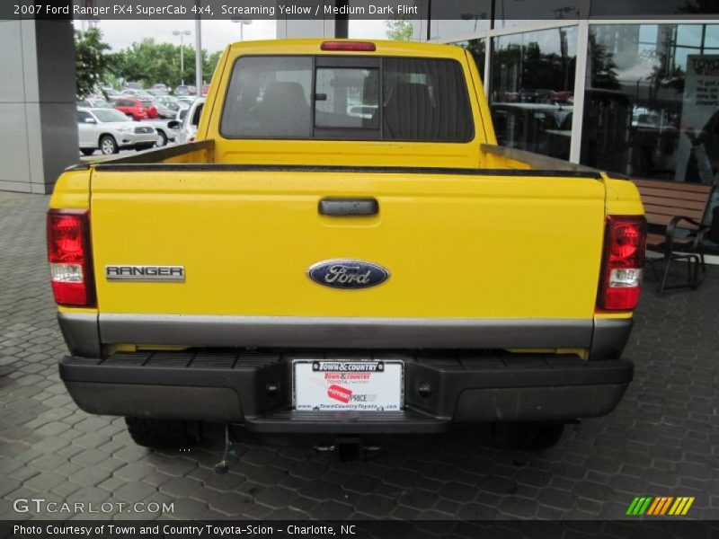 Screaming Yellow / Medium Dark Flint 2007 Ford Ranger FX4 SuperCab 4x4