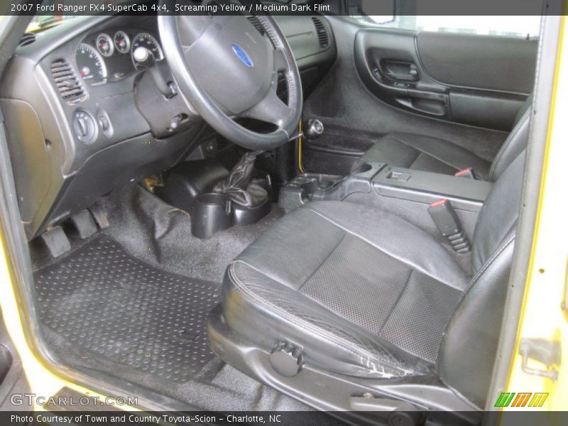 Screaming Yellow / Medium Dark Flint 2007 Ford Ranger FX4 SuperCab 4x4