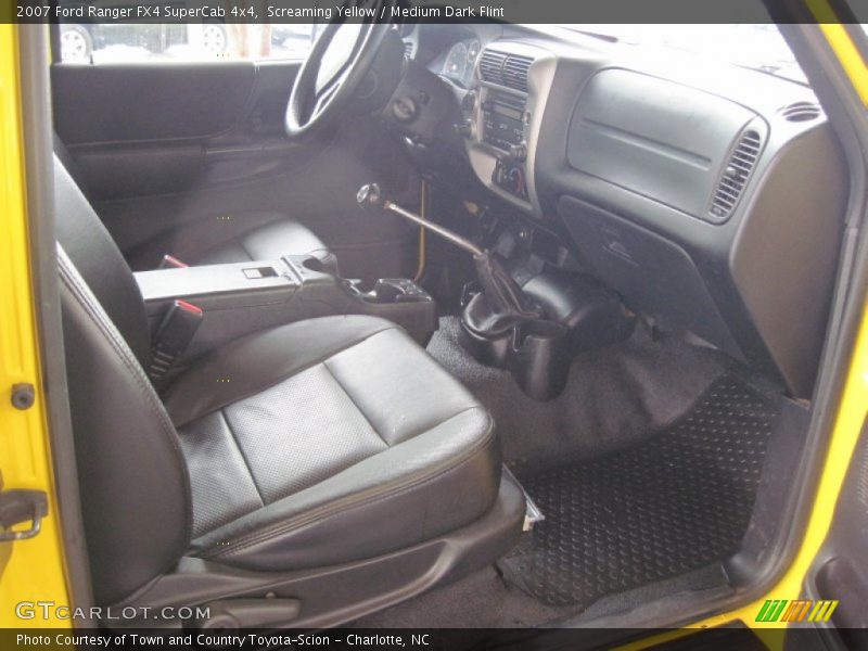 Screaming Yellow / Medium Dark Flint 2007 Ford Ranger FX4 SuperCab 4x4