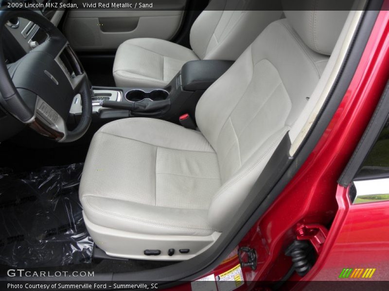 Vivid Red Metallic / Sand 2009 Lincoln MKZ Sedan