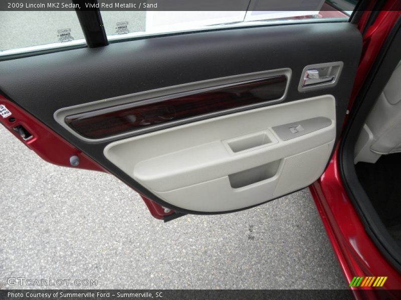 Vivid Red Metallic / Sand 2009 Lincoln MKZ Sedan