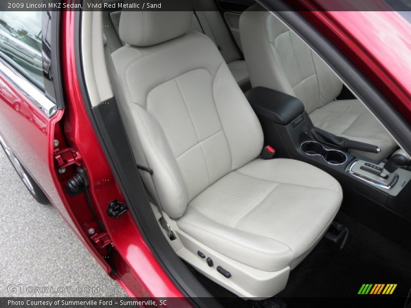 Vivid Red Metallic / Sand 2009 Lincoln MKZ Sedan
