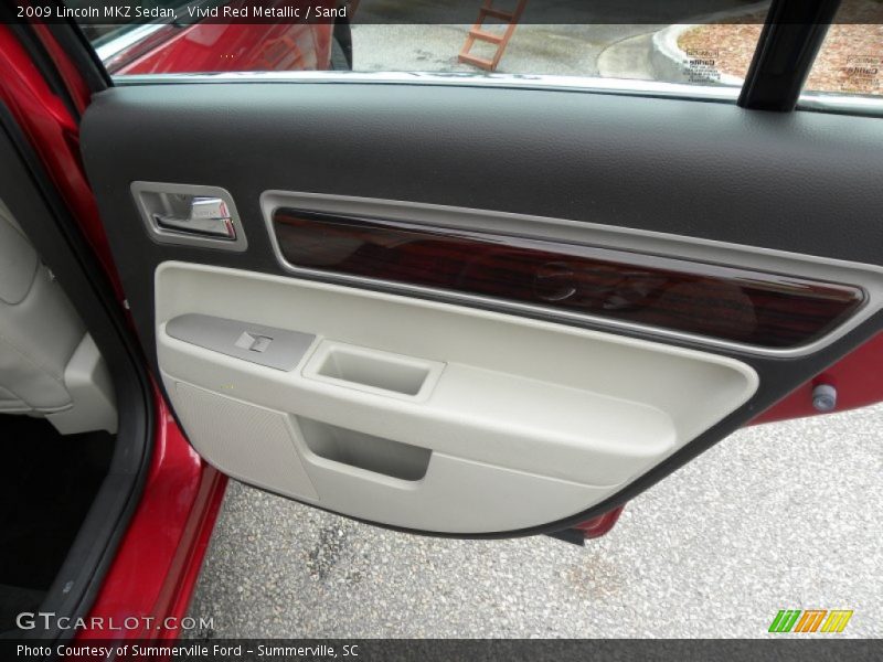 Vivid Red Metallic / Sand 2009 Lincoln MKZ Sedan