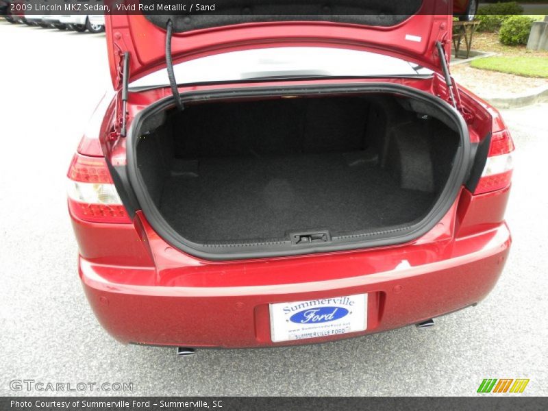 Vivid Red Metallic / Sand 2009 Lincoln MKZ Sedan