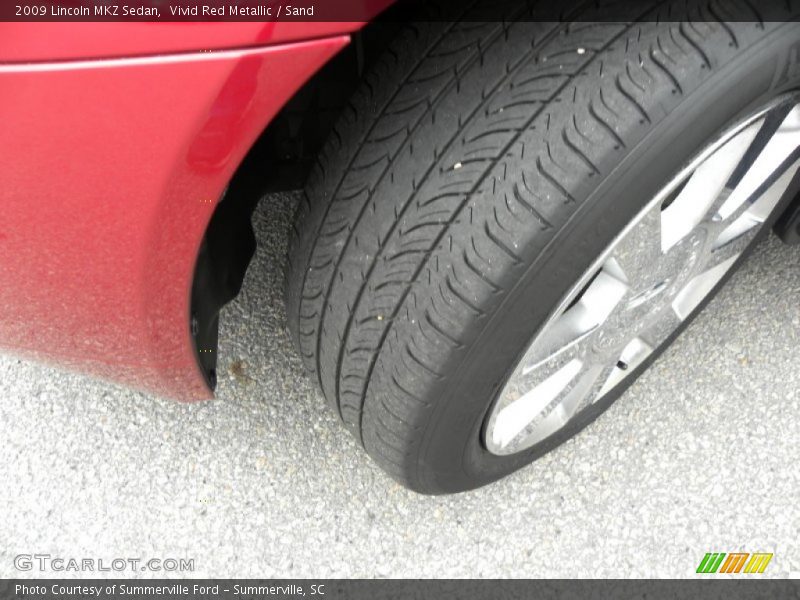 Vivid Red Metallic / Sand 2009 Lincoln MKZ Sedan