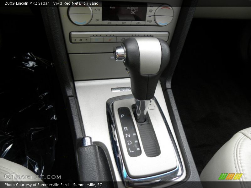 Vivid Red Metallic / Sand 2009 Lincoln MKZ Sedan