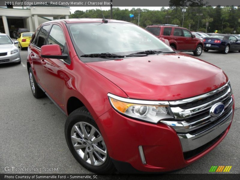 Red Candy Metallic / Charcoal Black 2011 Ford Edge Limited