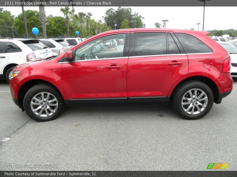 Red Candy Metallic / Charcoal Black 2011 Ford Edge Limited