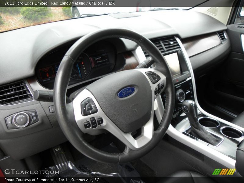Red Candy Metallic / Charcoal Black 2011 Ford Edge Limited