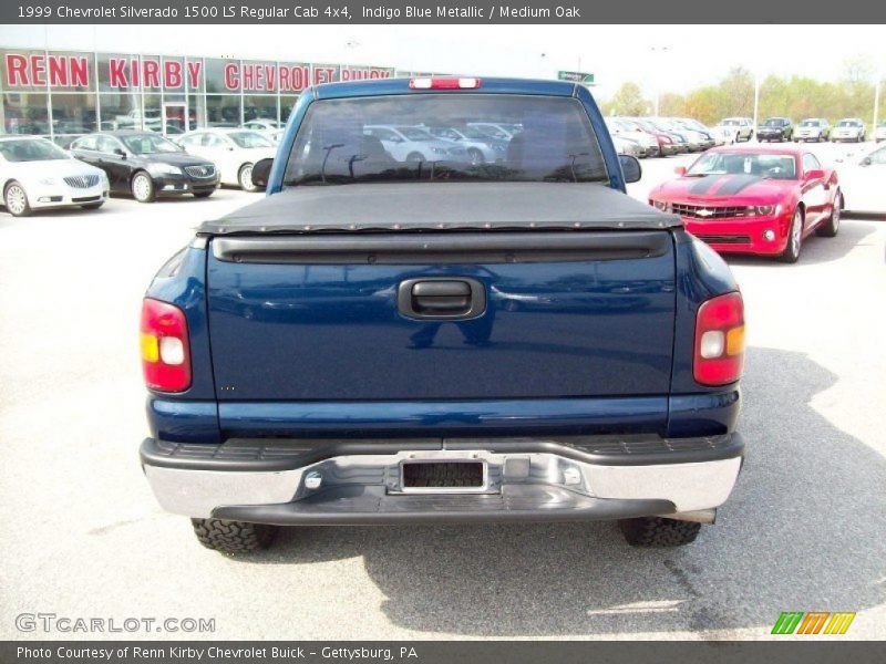 Indigo Blue Metallic / Medium Oak 1999 Chevrolet Silverado 1500 LS Regular Cab 4x4