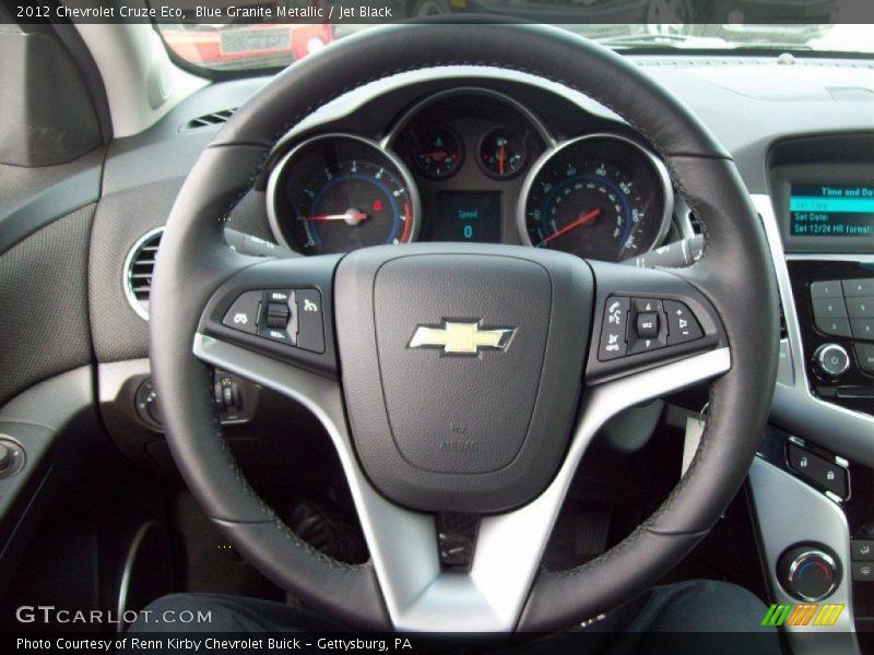 Blue Granite Metallic / Jet Black 2012 Chevrolet Cruze Eco
