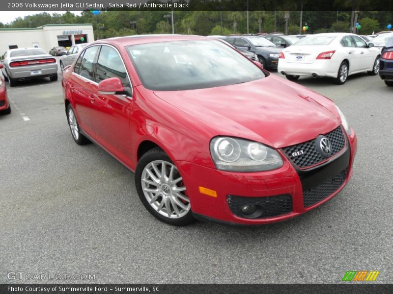 Salsa Red / Anthracite Black 2006 Volkswagen Jetta GLI Sedan