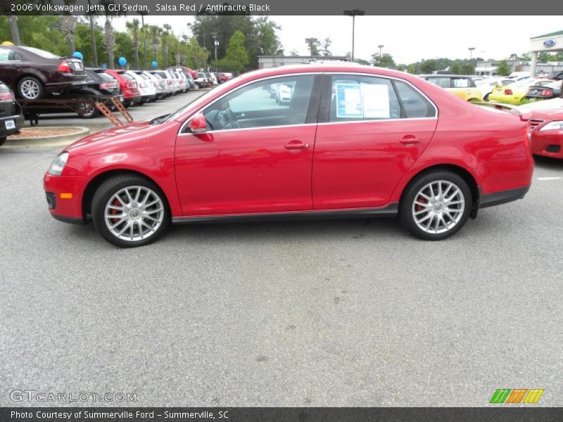 Salsa Red / Anthracite Black 2006 Volkswagen Jetta GLI Sedan