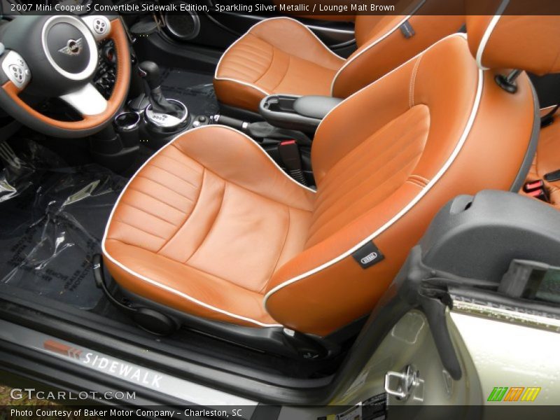 Sparkling Silver Metallic / Lounge Malt Brown 2007 Mini Cooper S Convertible Sidewalk Edition