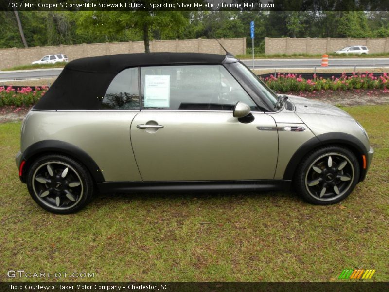 Sparkling Silver Metallic / Lounge Malt Brown 2007 Mini Cooper S Convertible Sidewalk Edition