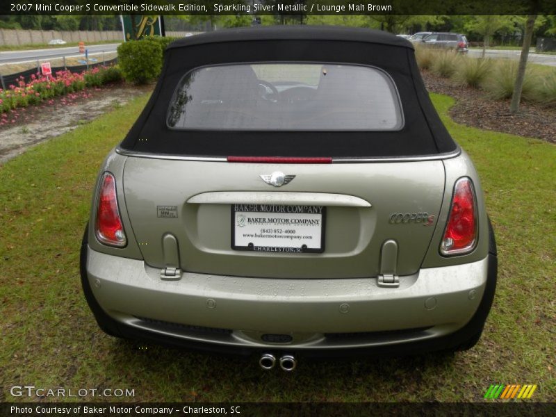 Sparkling Silver Metallic / Lounge Malt Brown 2007 Mini Cooper S Convertible Sidewalk Edition