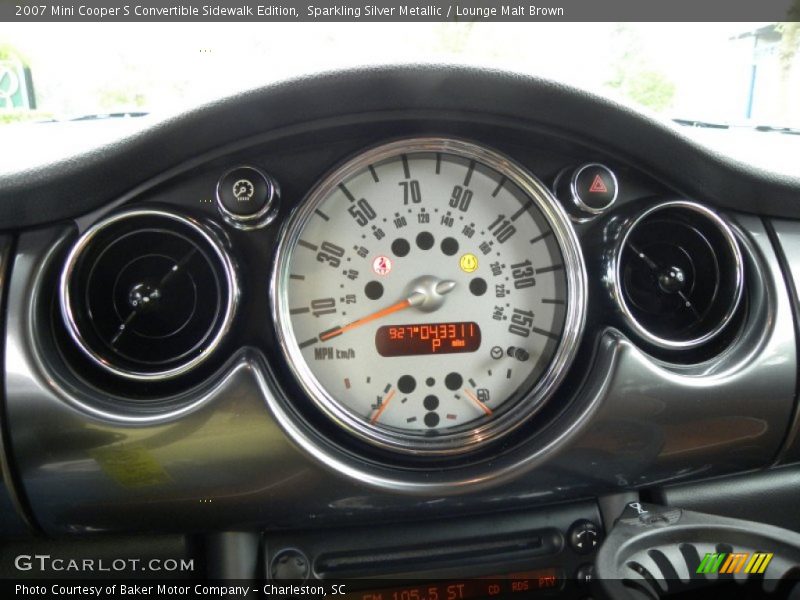 Sparkling Silver Metallic / Lounge Malt Brown 2007 Mini Cooper S Convertible Sidewalk Edition
