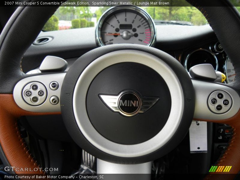 Sparkling Silver Metallic / Lounge Malt Brown 2007 Mini Cooper S Convertible Sidewalk Edition