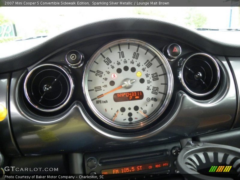 Sparkling Silver Metallic / Lounge Malt Brown 2007 Mini Cooper S Convertible Sidewalk Edition