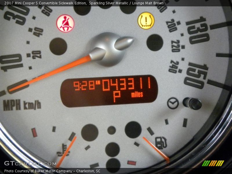 Sparkling Silver Metallic / Lounge Malt Brown 2007 Mini Cooper S Convertible Sidewalk Edition