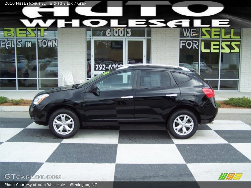 Wicked Black / Gray 2010 Nissan Rogue SL