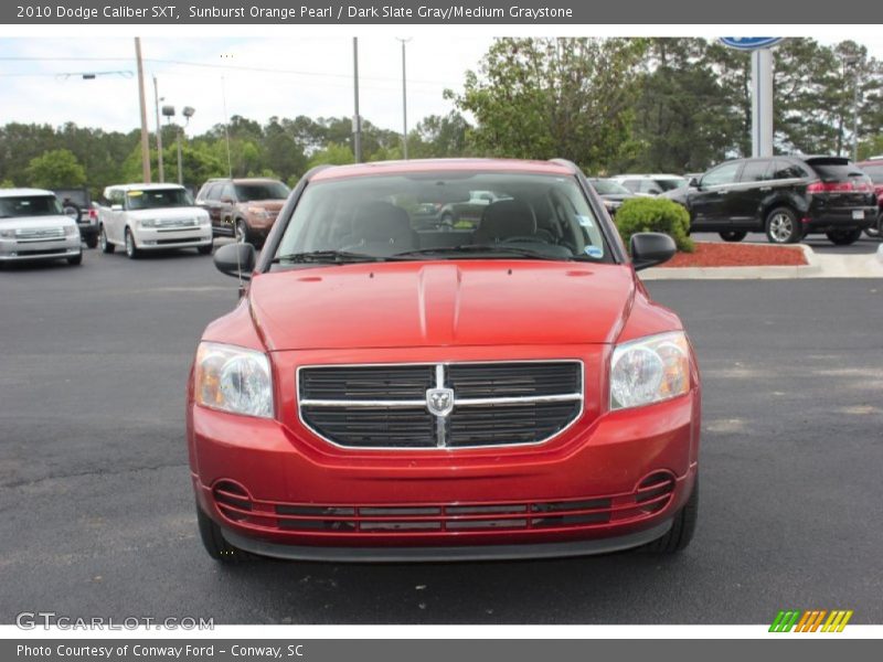 Sunburst Orange Pearl / Dark Slate Gray/Medium Graystone 2010 Dodge Caliber SXT
