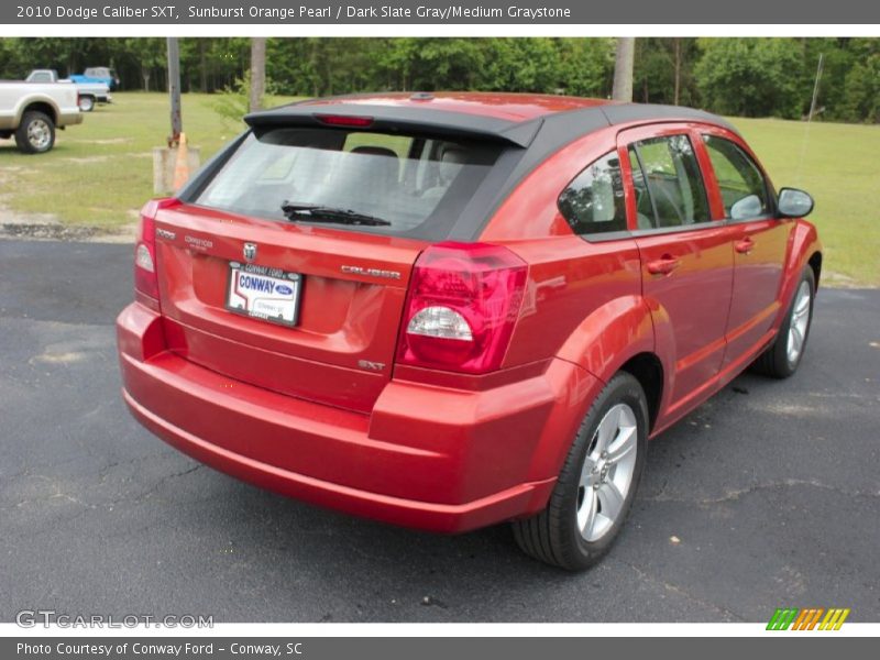 Sunburst Orange Pearl / Dark Slate Gray/Medium Graystone 2010 Dodge Caliber SXT