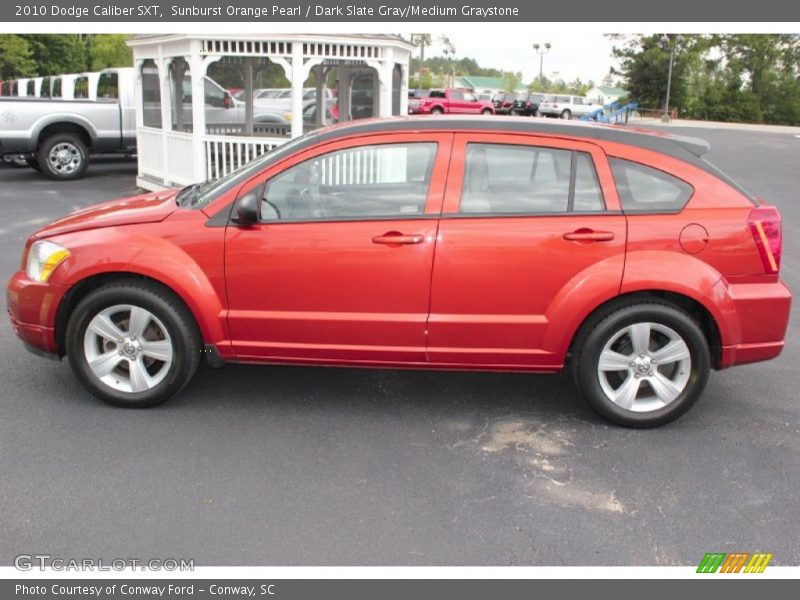 Sunburst Orange Pearl / Dark Slate Gray/Medium Graystone 2010 Dodge Caliber SXT