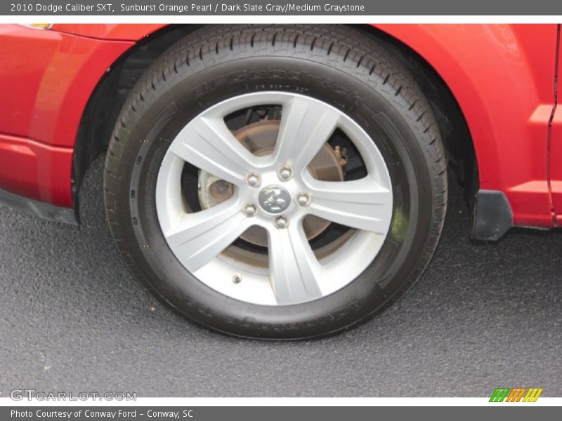 Sunburst Orange Pearl / Dark Slate Gray/Medium Graystone 2010 Dodge Caliber SXT