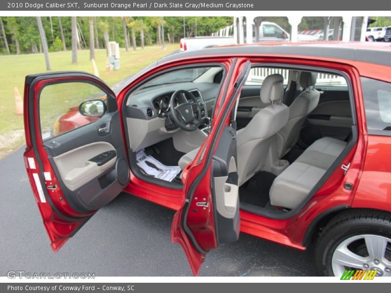 Sunburst Orange Pearl / Dark Slate Gray/Medium Graystone 2010 Dodge Caliber SXT