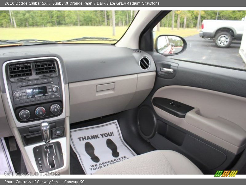 Sunburst Orange Pearl / Dark Slate Gray/Medium Graystone 2010 Dodge Caliber SXT