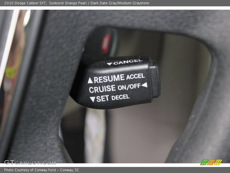 Sunburst Orange Pearl / Dark Slate Gray/Medium Graystone 2010 Dodge Caliber SXT
