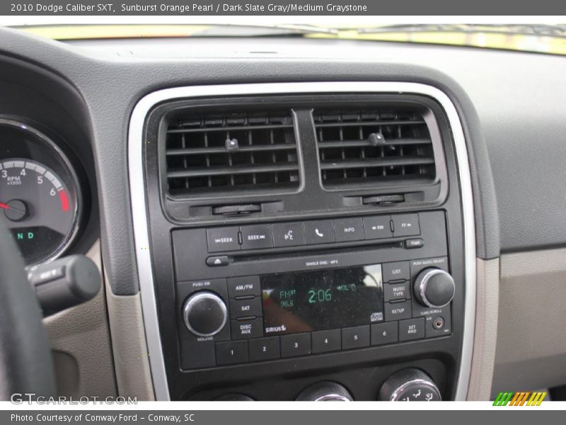 Sunburst Orange Pearl / Dark Slate Gray/Medium Graystone 2010 Dodge Caliber SXT