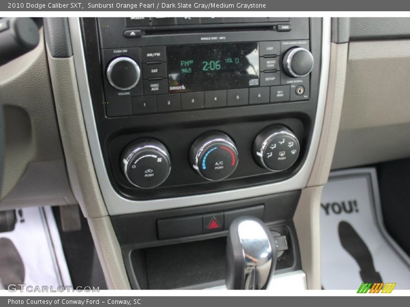 Sunburst Orange Pearl / Dark Slate Gray/Medium Graystone 2010 Dodge Caliber SXT