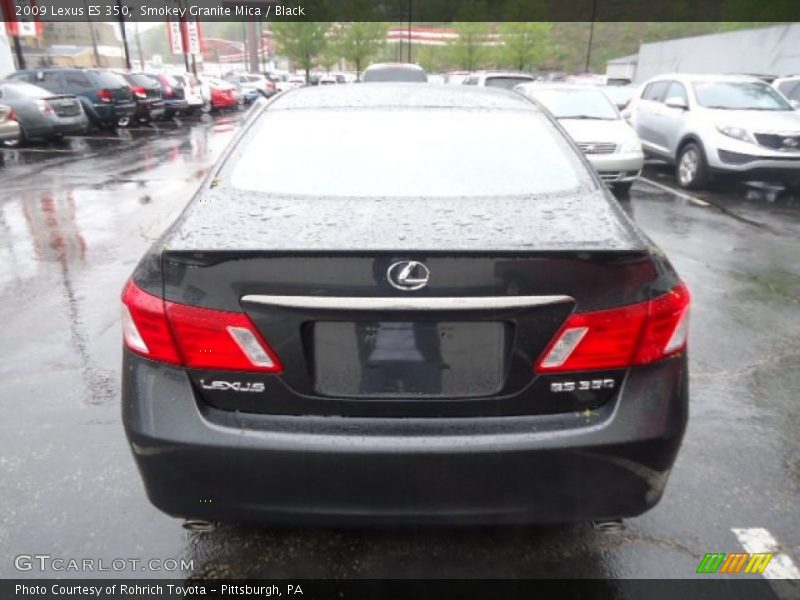 Smokey Granite Mica / Black 2009 Lexus ES 350