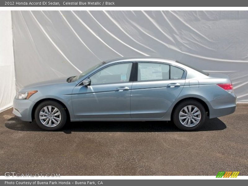 Celestial Blue Metallic / Black 2012 Honda Accord EX Sedan