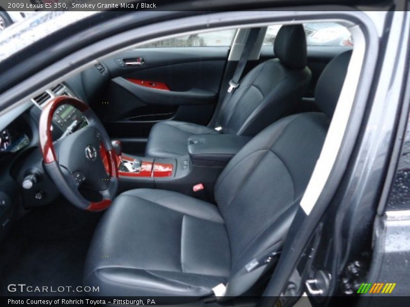 Smokey Granite Mica / Black 2009 Lexus ES 350
